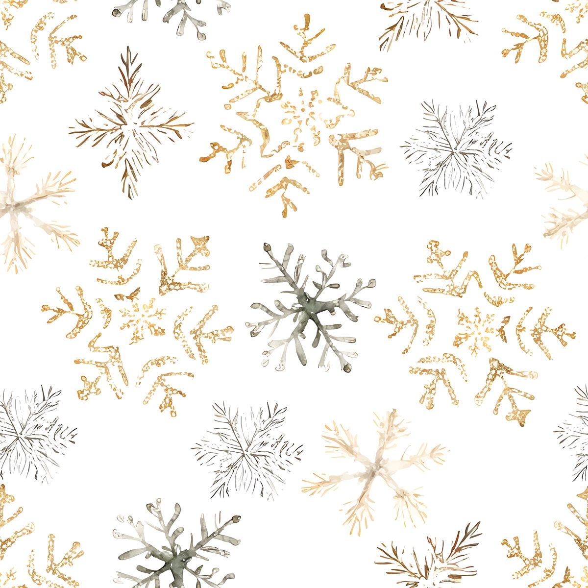 Snöflinge Mönster Dekorplast