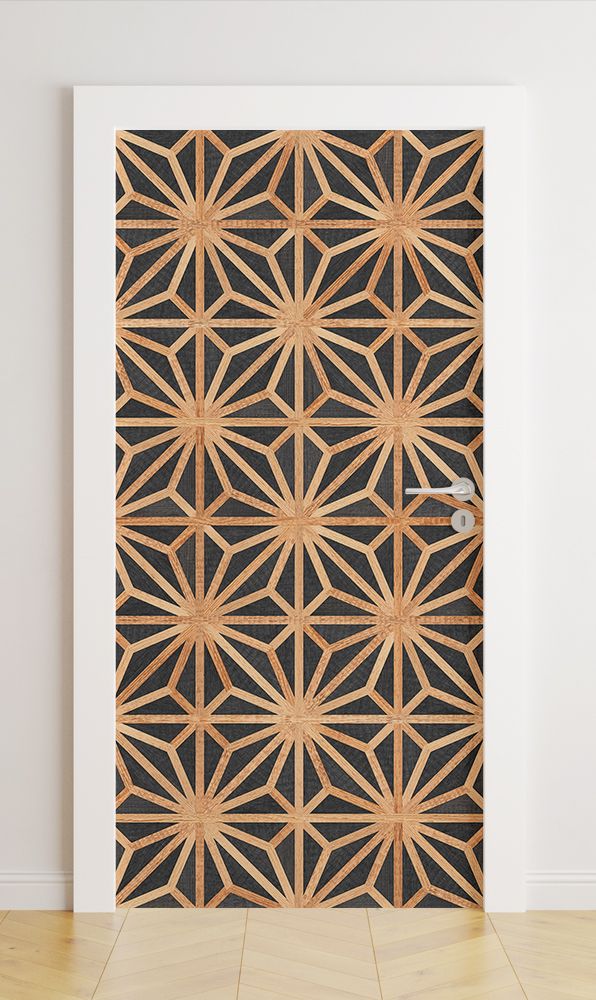 Dörrfolie - Geometrisk Design / Peel and Stick