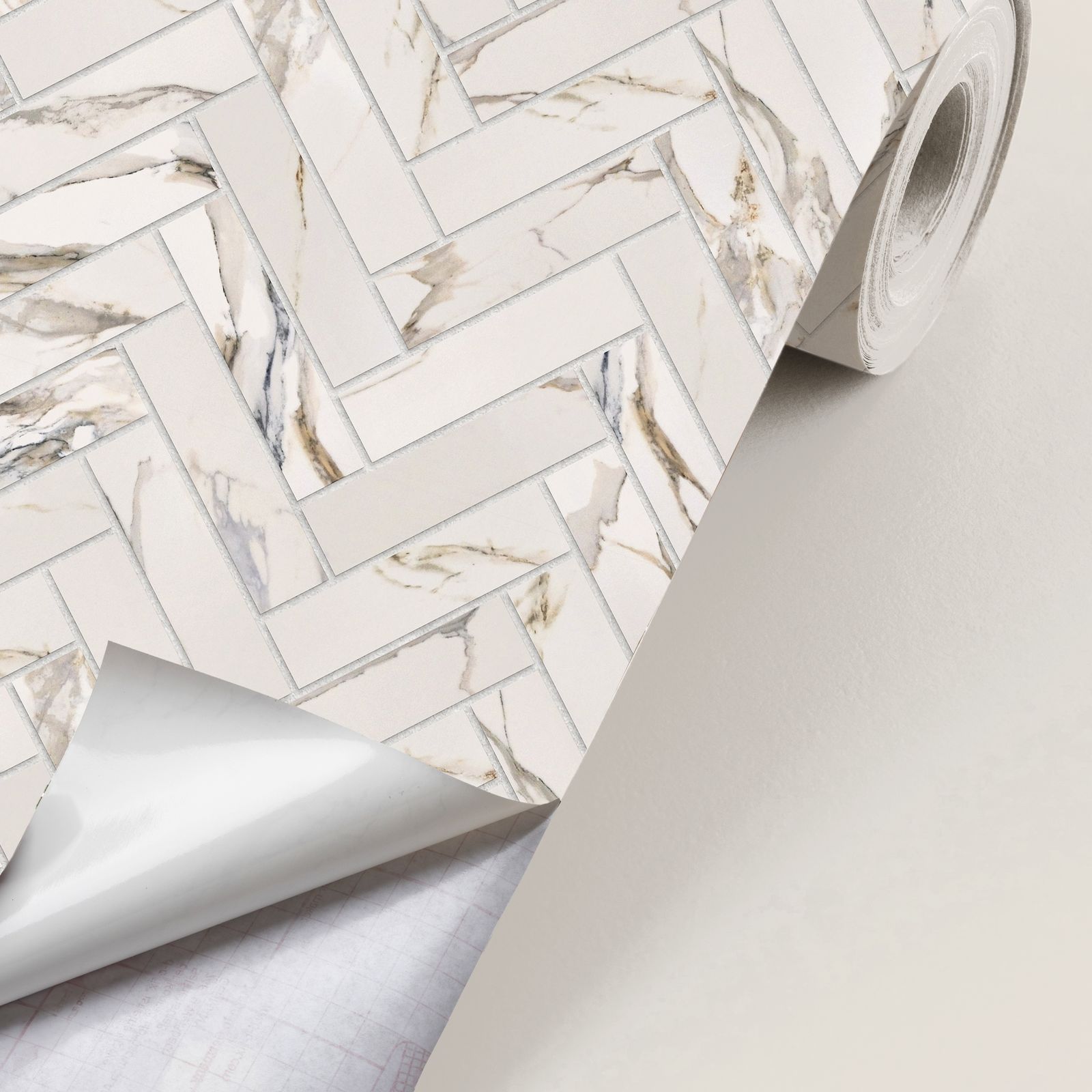 Dekorplast - Marmor chevron / Peel and Stick