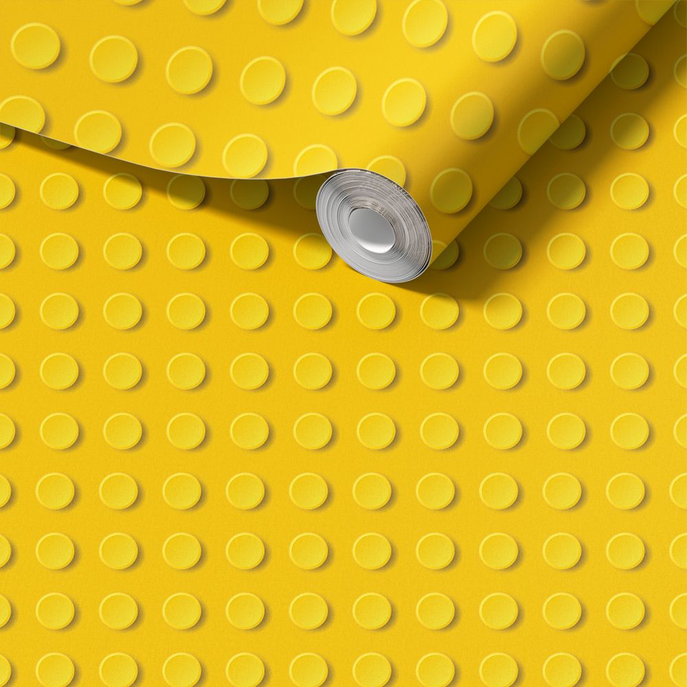 Dekorplast - Gult Lego / Peel and Stick