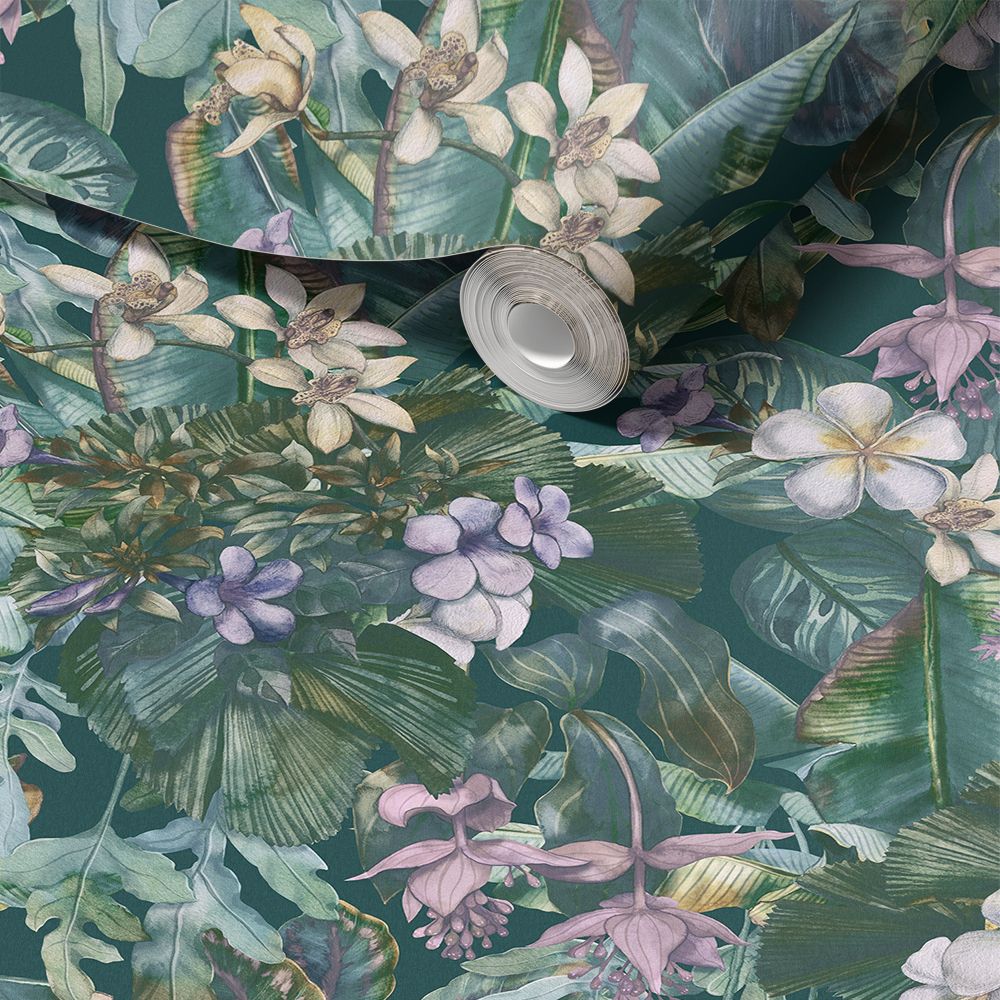 Blommigt Mönster Dekorplast