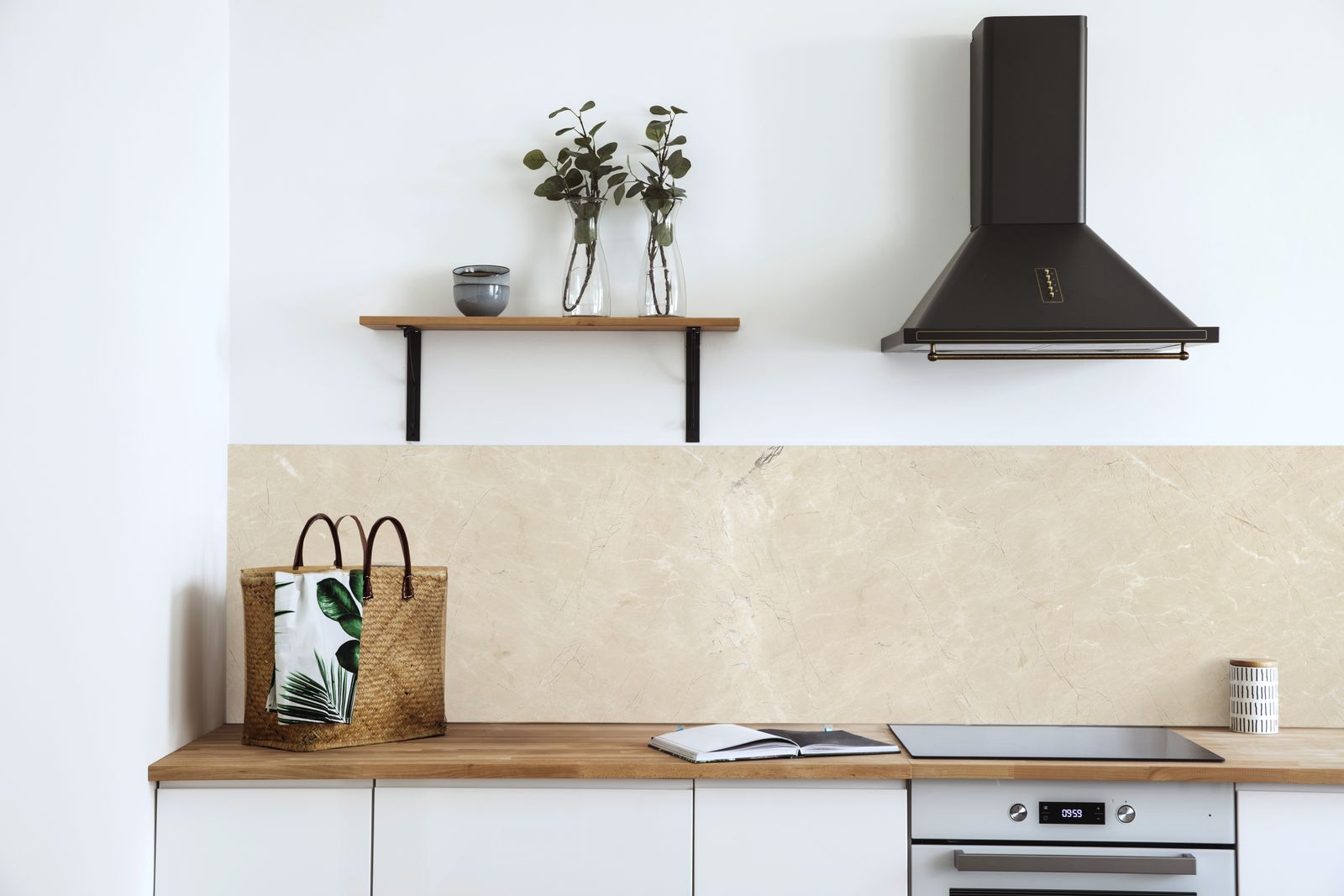 Beige Marmordekorplast för Interiörer