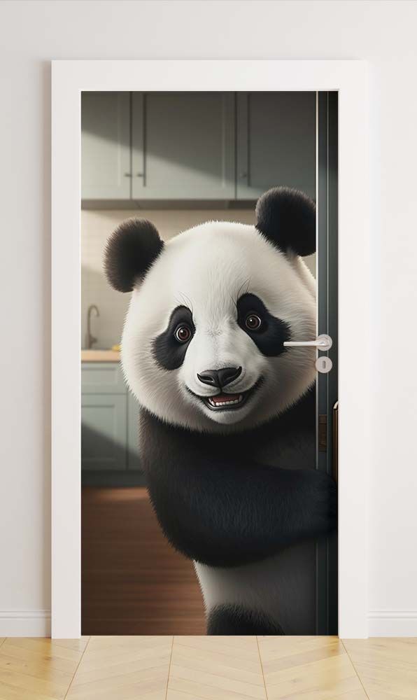 Dörrfolie - Panda Dörr / Självhäftande