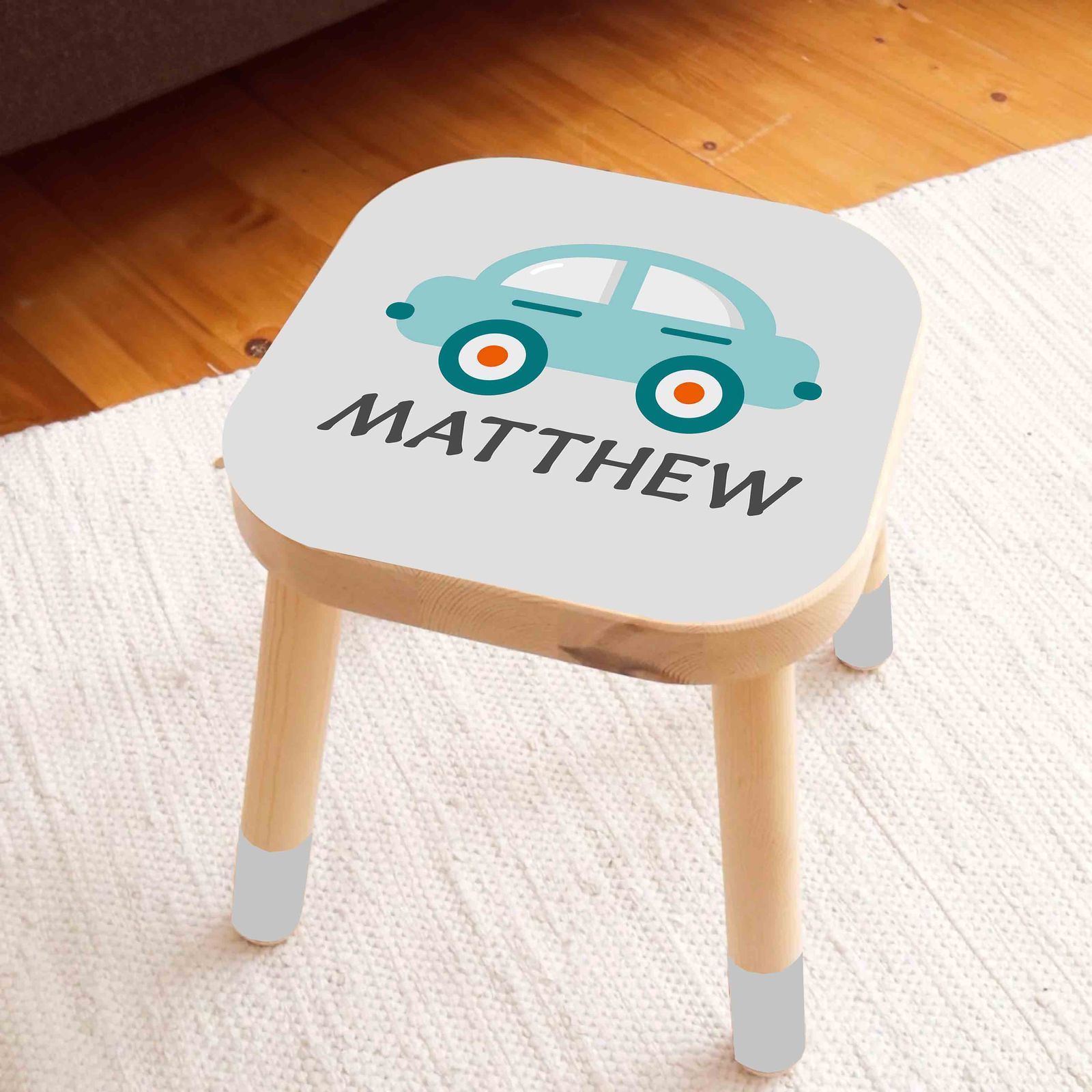 Självhäftande Stickers – Anpassad Flisat-palldekal / Bildesign