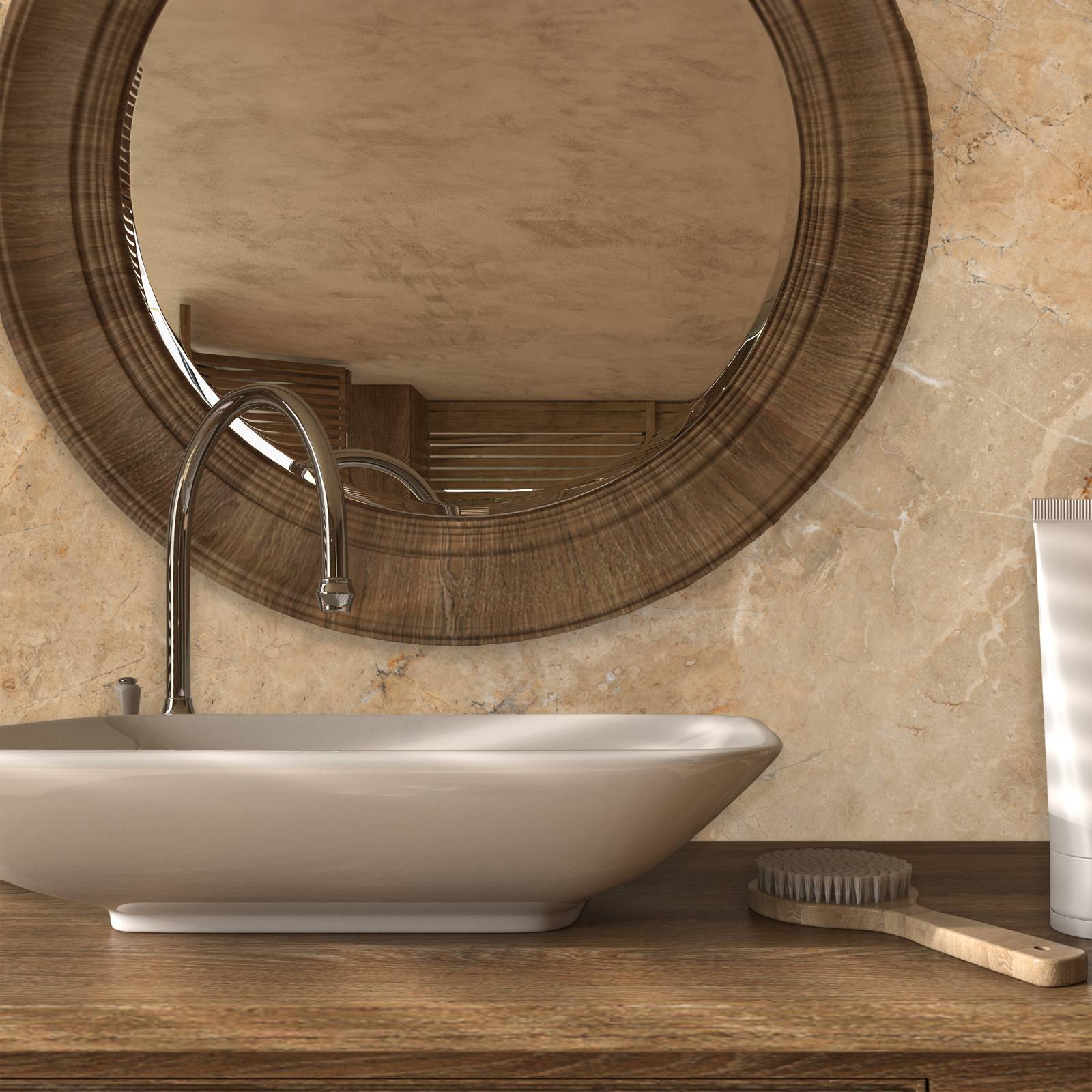 Naturlig Beige Marmor Dekorplast