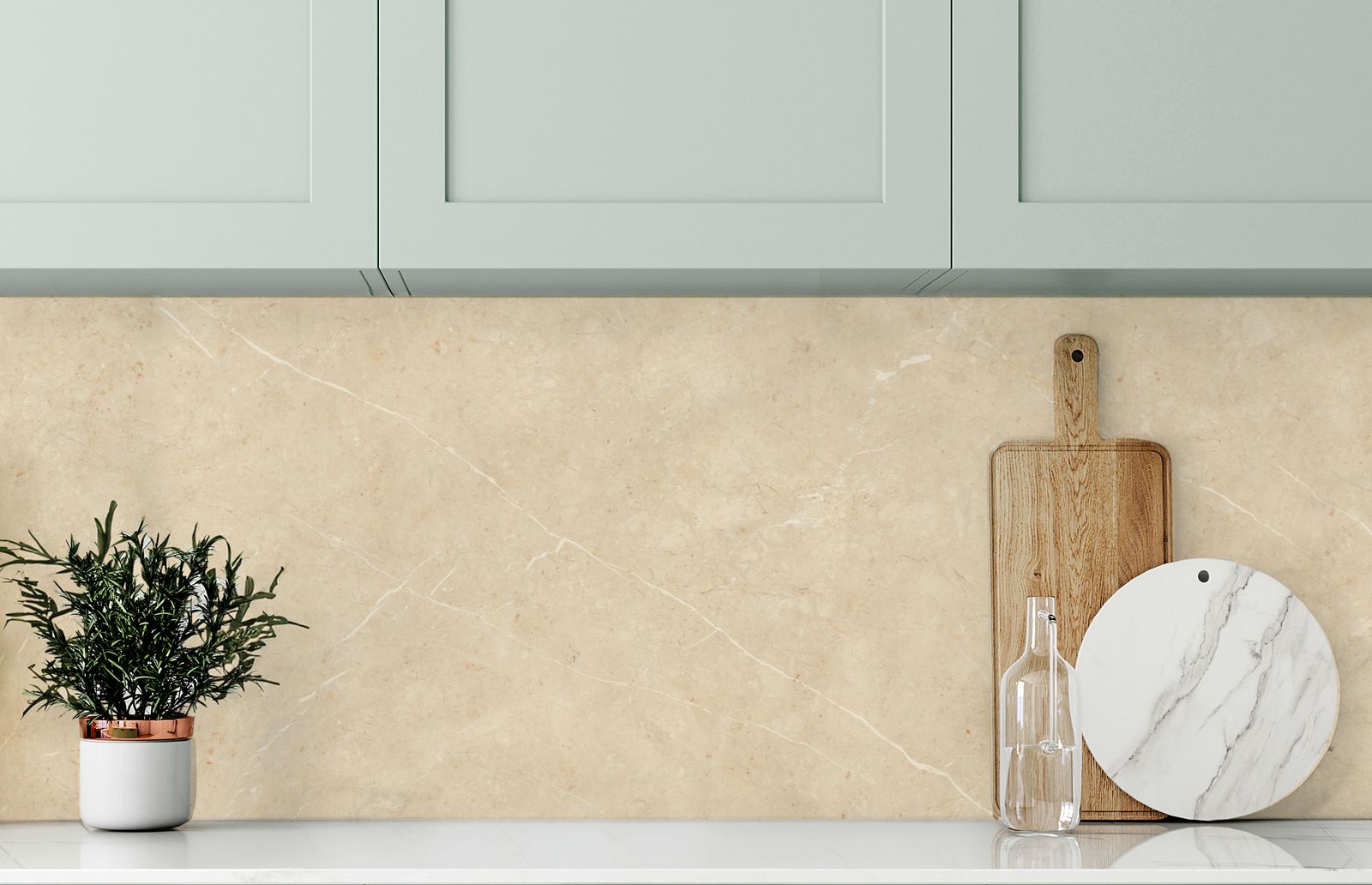 Elegant Beige Marmor Dekorplast