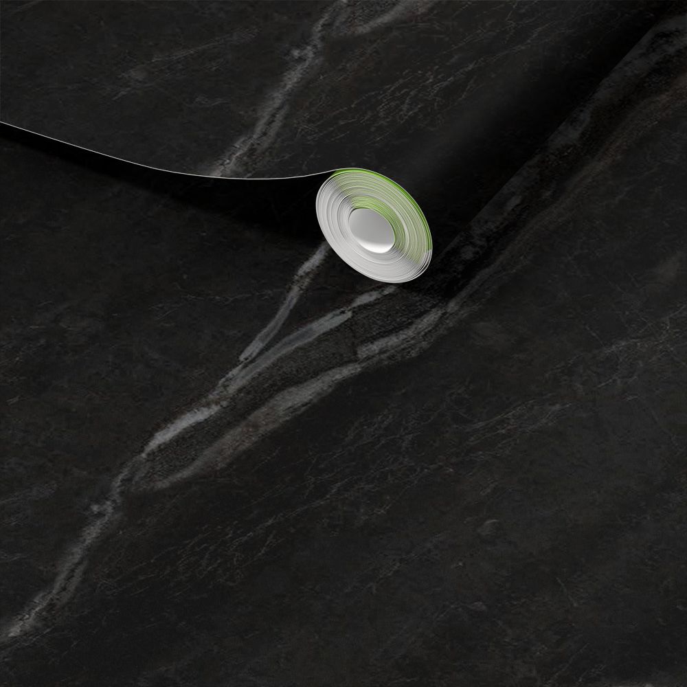 Dekorplast - Svart Marmor Design / Självhäftande