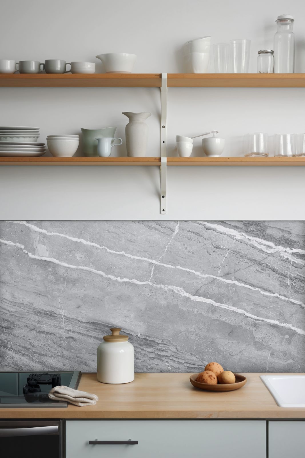 Marmor Dekorplast för Kök Dekor