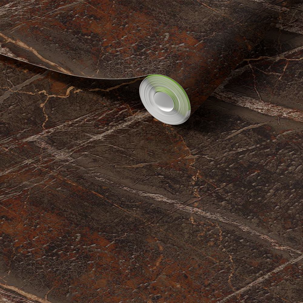 Dekorplast - Brun marmorfinish / Peel and Stick
