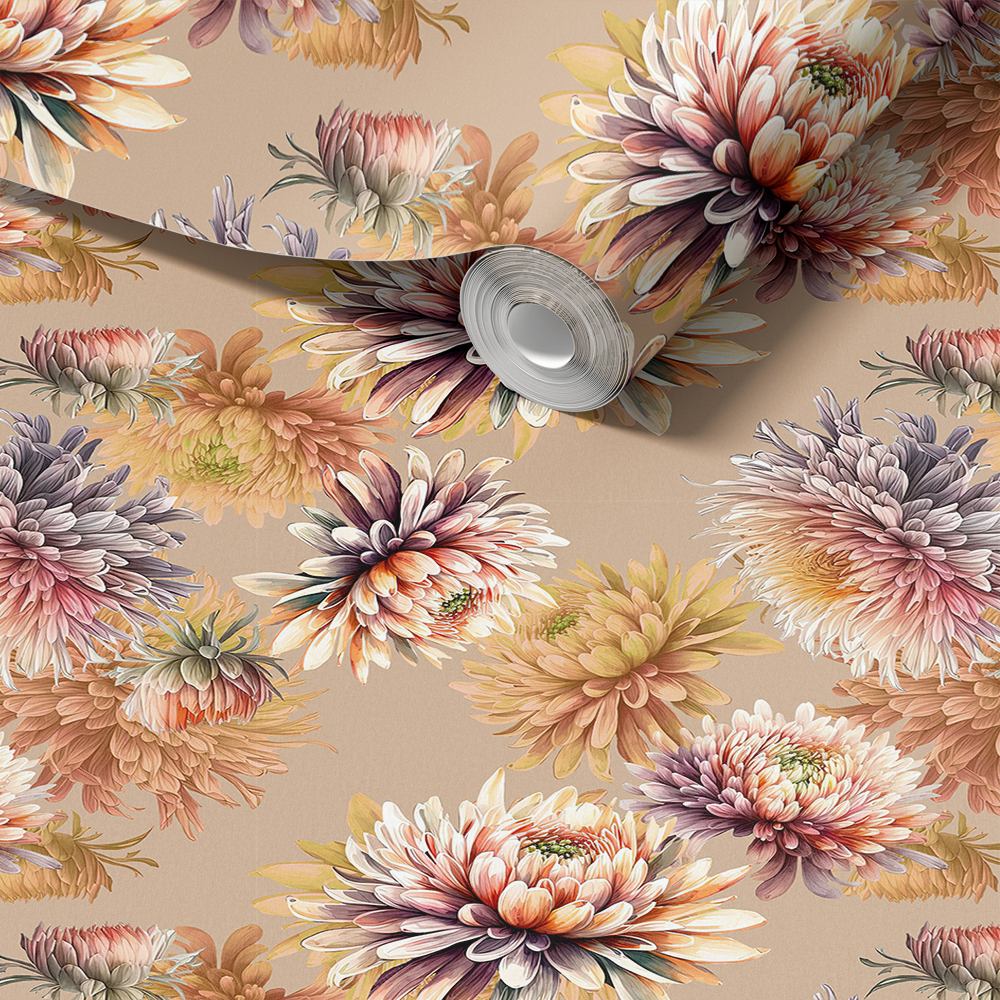 Vintage blomster dekorplast