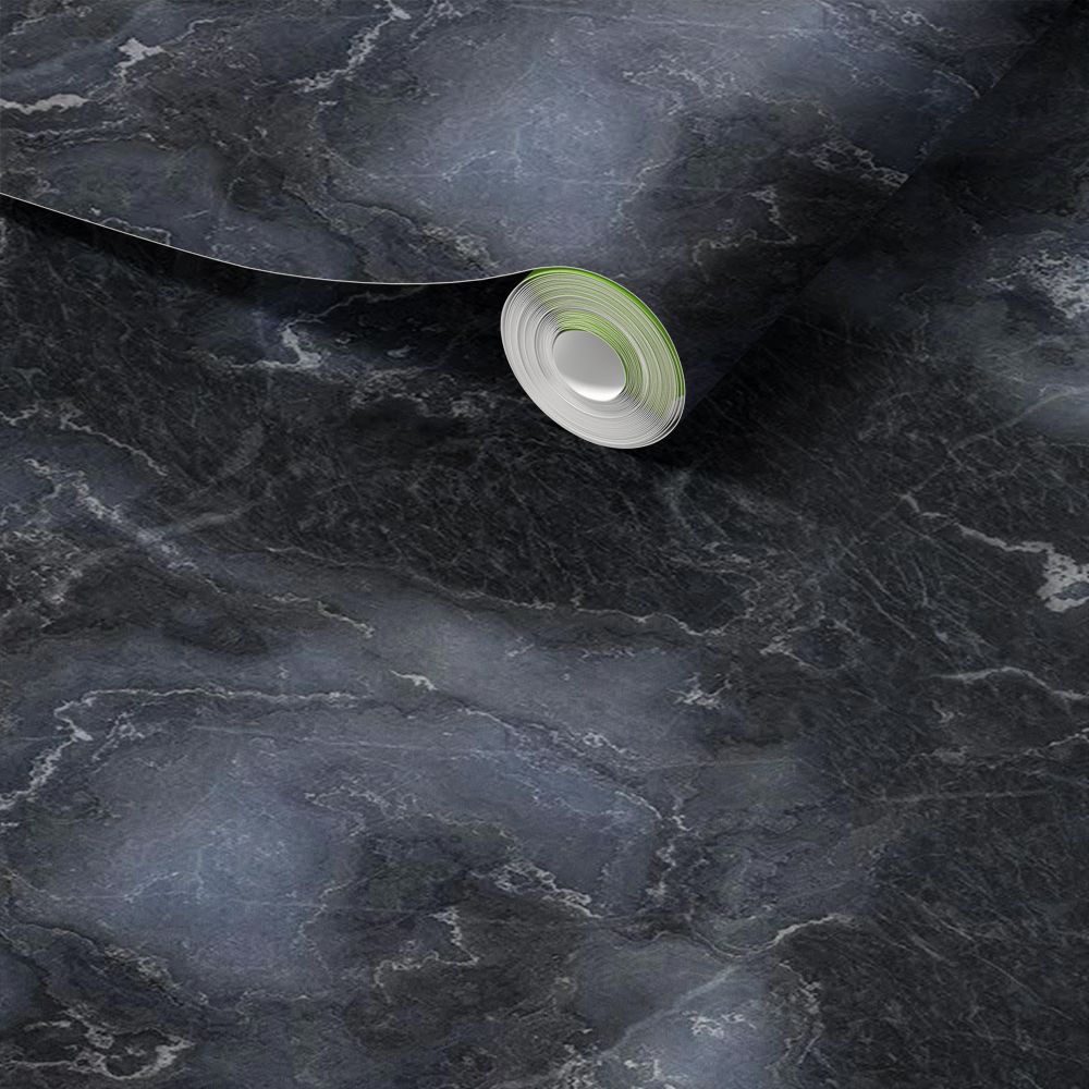 Dekorplast - Svart Marmoreffekt / Peel and Stick