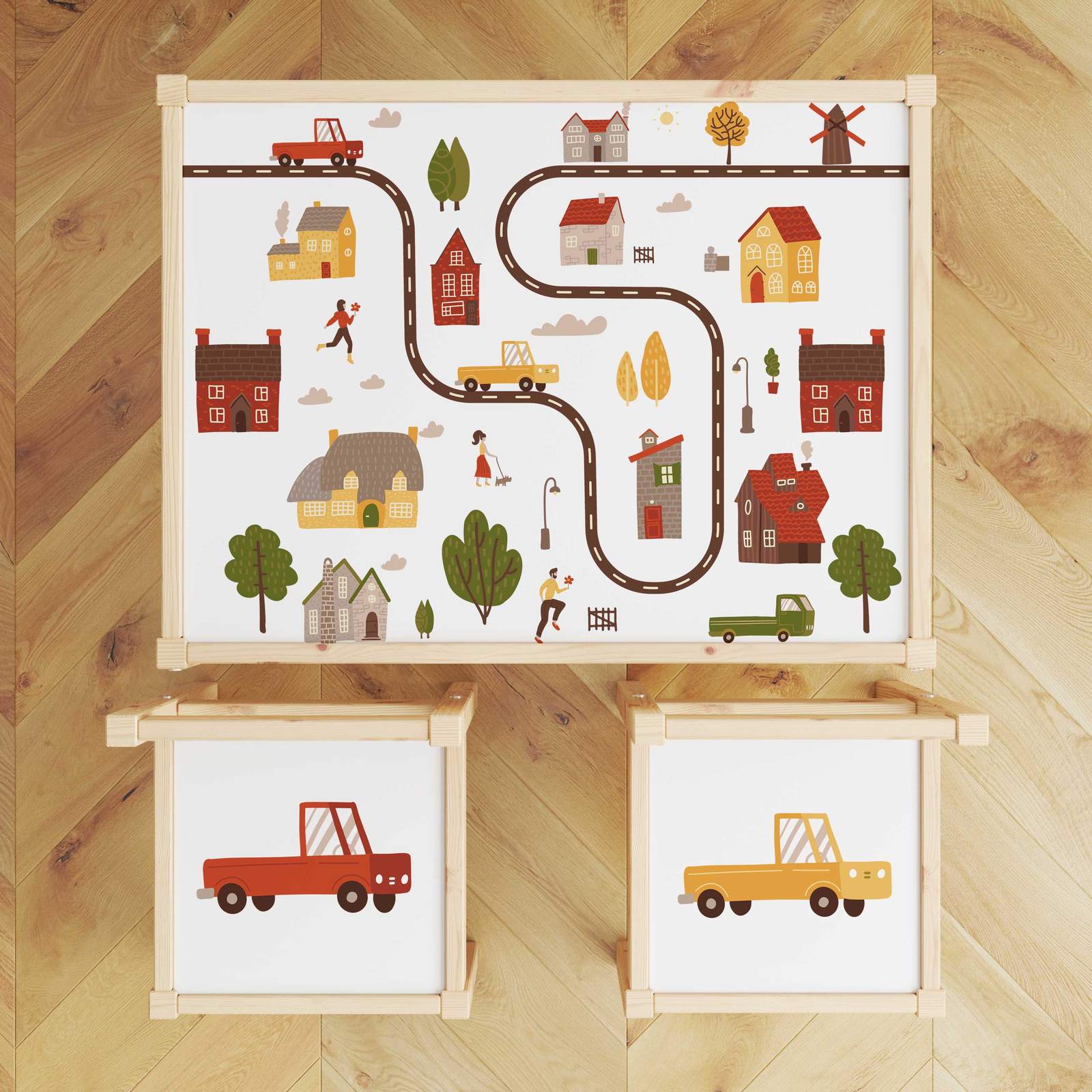 Självhäftande Dekal – Lätt Set Top Decal / Barnens Lekdesign