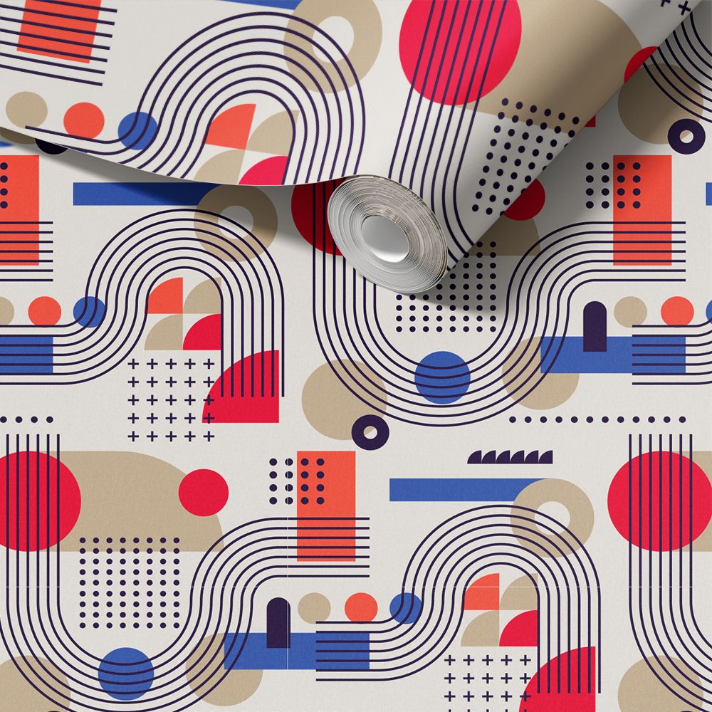 Dekorplast - Abstrakt Geometrisk Design / Peel and Stick