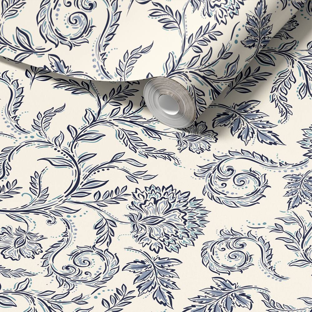 Blommigt Mönster Dekorplast