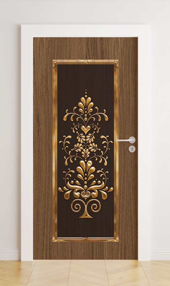 Dörrfolie - Ornate Door Design / Peel och klistra