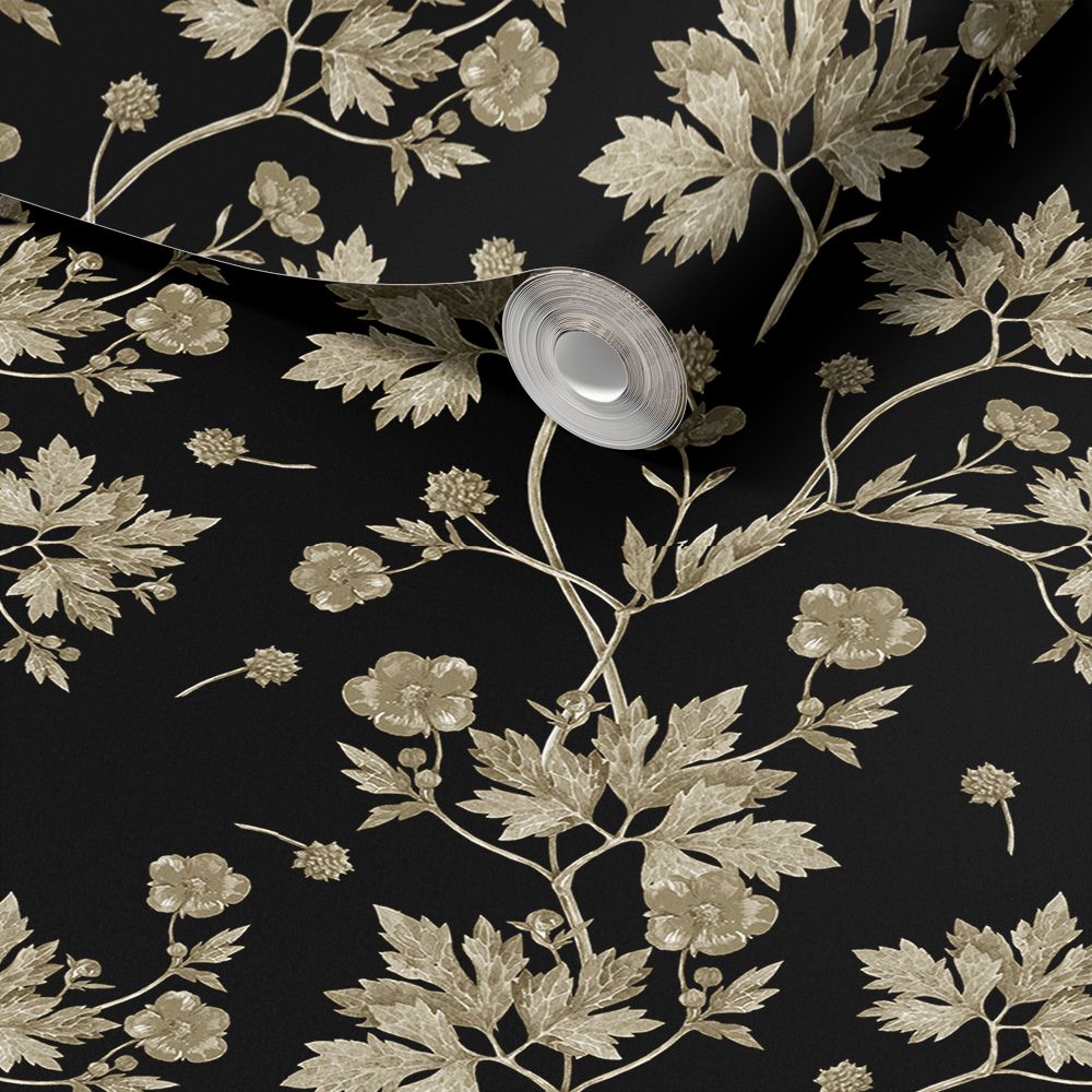 Elegant Blommig Dekorplast