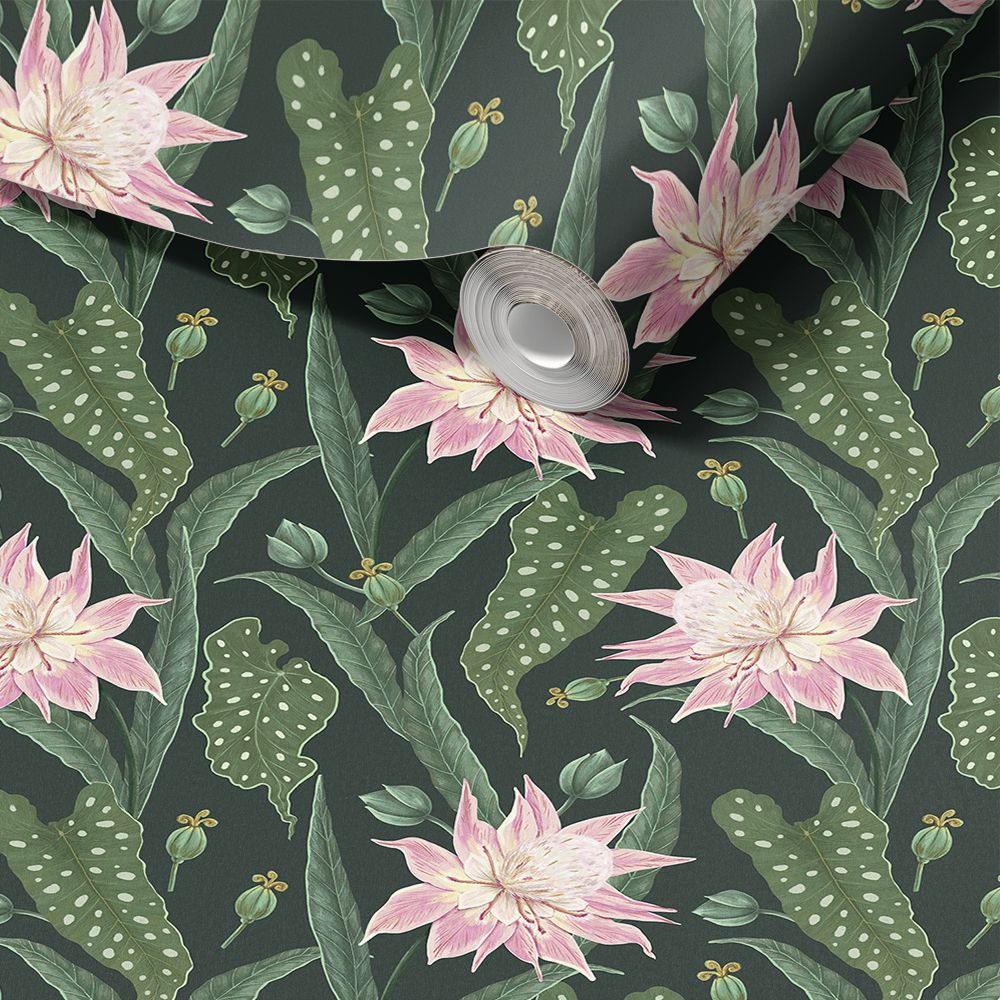 Blommigt Mönster Dekorplast