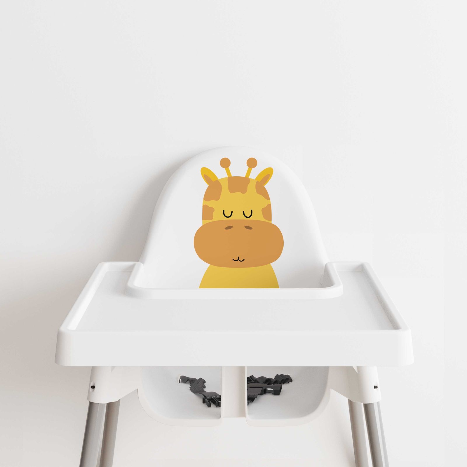 Självhäftande Klistermärke – Antilop Barnstol Dekal / Giraffdesign