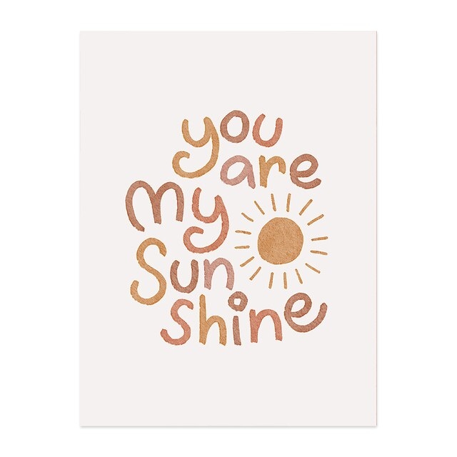Affisch - Abstrakt Konst / You are my Sunsine