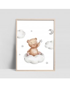 Affisch - Björn i molnen