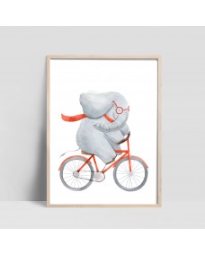 Poster - Elephant Rider Cykel