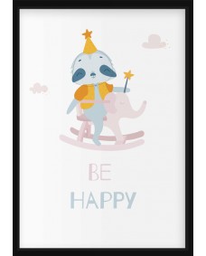 Affisch - Sengångare,  Be happy