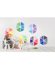 Väggdekal - Akvarell Trianglar