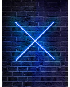 Poster - Spelkontroll Ikon / X / Neon