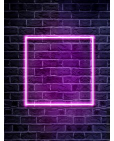 Poster - Spelkontroll Ikon / Fyrkant / Neon
