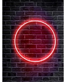 Poster - Spelkontroll Ikon / Cirkel / Neon