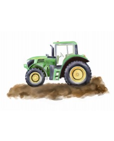 Poster - Traktor / Grön