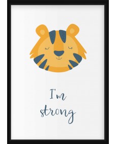 Affisch - Porträtt av tiger