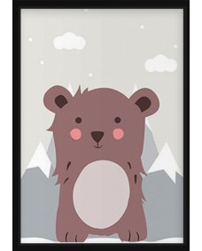 POSTER - Berglandskap björn