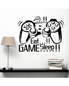 Väggdekor - Eat / Game / Sleep 2
