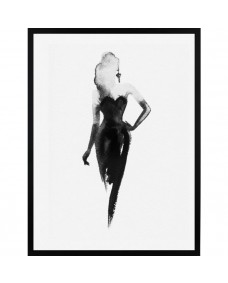 Poster - B&W Little Black Dress / Platt packad