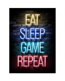 Poster - EAT SLEEP GAME REPEAT