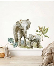 Väggdekal - Elefanter