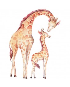 Väggdekal - Giraff