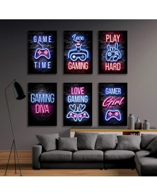 Posters - LOVE GAMING / set om 6