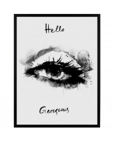 Poster - B&W Hello Gorgeous / Platt packad