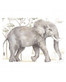 Väggdekal - Elefant