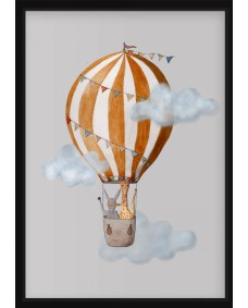 Affisch - Luftballongfärd