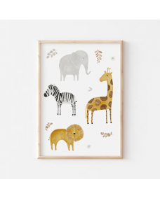 Safari Poster / Djur med grenar