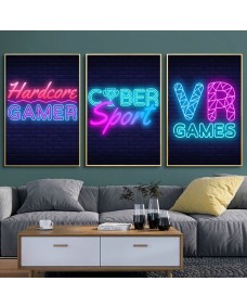 Posters - Hardcore Gamer / 02 / Set om 3