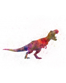 POSTER - Dino siluett Stegosaurus