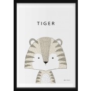 POSTER - Tiger med text