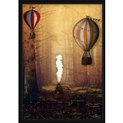 Affisch - Luftballonger i skogen