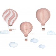 VÄGGDEKOR - Sagornas luftballonger rosa