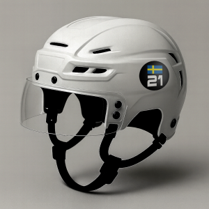 Namnlappar Hockey klistermärken 20 st 50 mm