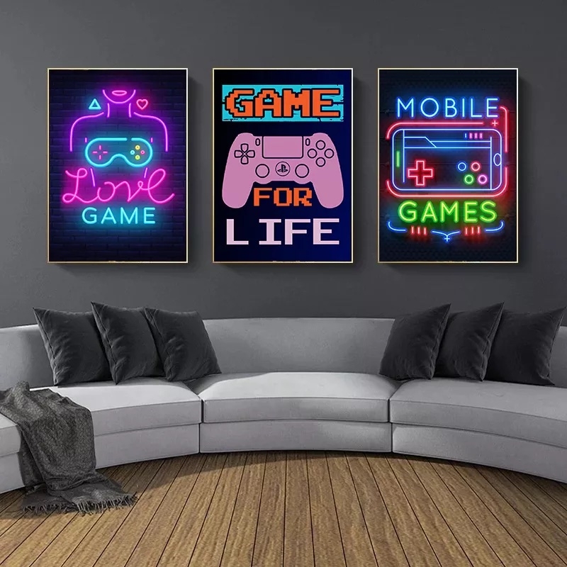Posters - GAME FOR LIFE / Set om 3